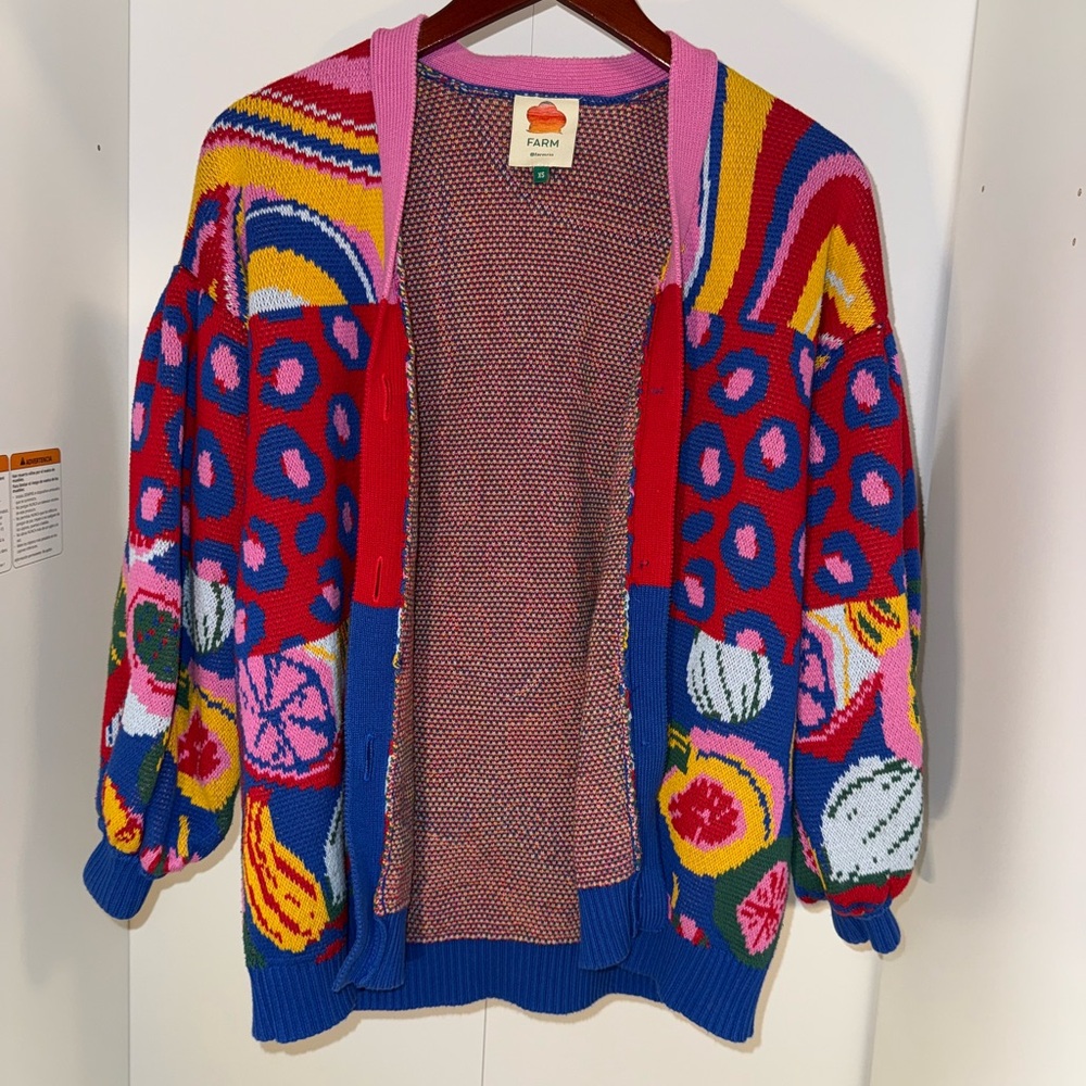 FARM Rio Mixed Prints Knit Cardigan - Picture 6 of 12